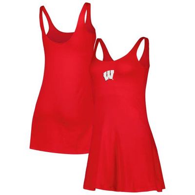 Women's ZooZatz Red Wisconsin Badgers Logo Scoop Neck Dress