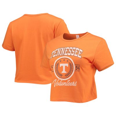 Women's ZooZatz Tennessee Orange Tennessee Volunteers Core Laurels Cropped T-Shirt