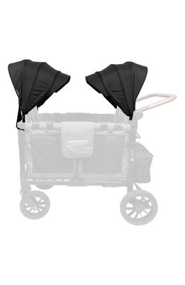 WonderFold 2-Pack Retractable Stroller Canopy in Black