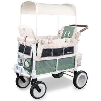 WonderFold VW2 Volkswagon Stroller Wagon in Sage Green 