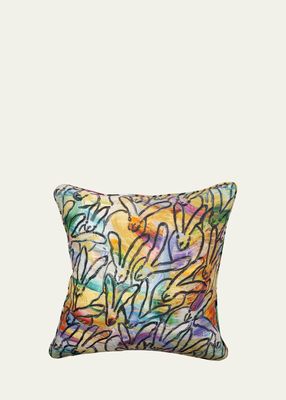 Wonderland Double-Sided Pillow, 22" Square