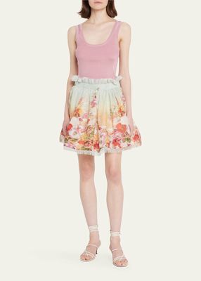 Wonderland Floral Flip Skirt