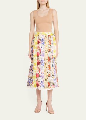 Wonderland Floral Wrap Skirt