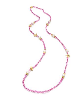 Wonderland Pink Spinel, Pearl and Diamond Necklace