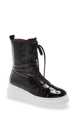 Wonders Leather Boxing Boot in Black