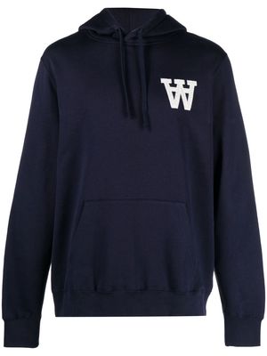 Wood Wood AA pullover hoodie - Blue