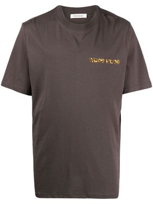 Wood Wood Bobby Core logo T-shirt - Brown