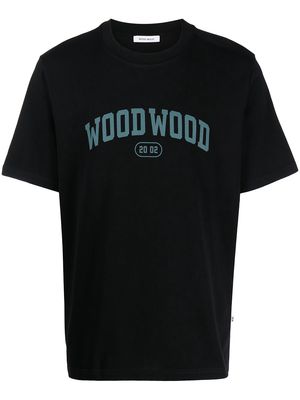 Wood Wood Bobby Ivy-logo T-shirt - Black