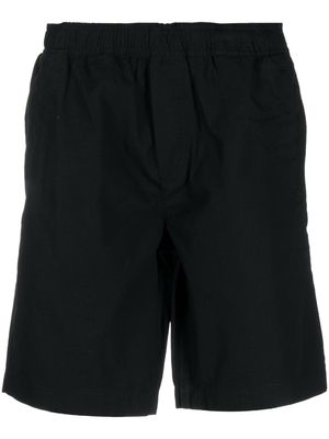 Wood Wood elasticated-waistband bermuda shorts - Black