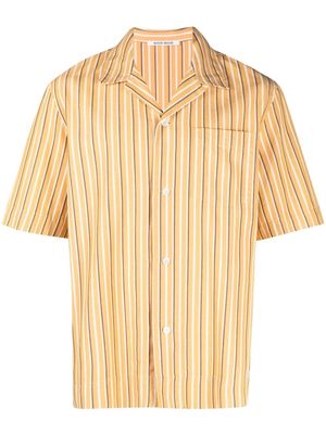 Wood Wood Johan striped short-sleeve T-shirt - Orange