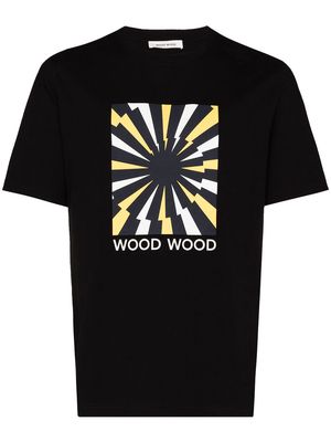 Wood Wood Sami graphic print T-shirt - Black