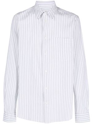 Wood Wood striped cotton shirt - White