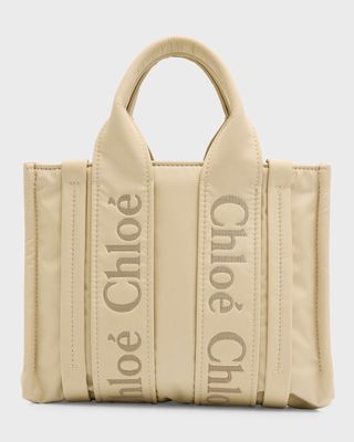 Woody Small Nylon Tote Bag