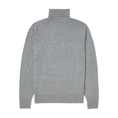 Wool and cashmere roll neck sweater