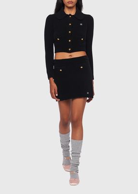 Wool Boucle Mini Skirt