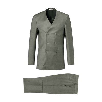 Wool double-breasted suit