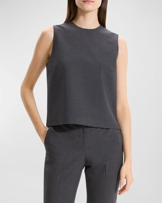 Wool Suiting Shell Top