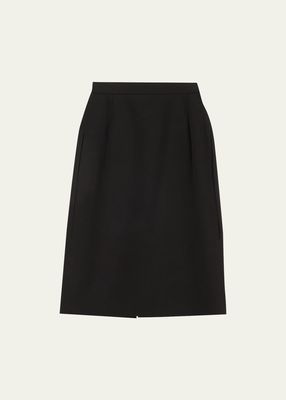 Wool Tailored Skirt Top