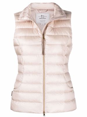 Woolrich Abbie quilted-finish gilet - Pink