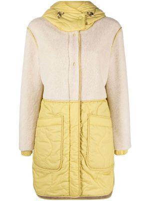 Woolrich Alba panelled parka - Yellow
