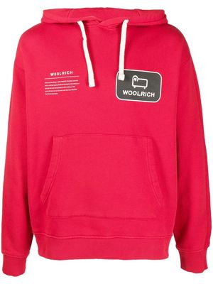 Woolrich American logo-print hoodie - Red