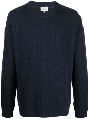 Woolrich Aran-knit virgin-wool jumper - Blue