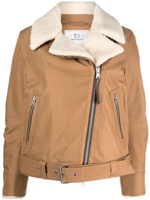 Woolrich Aviator sherpa-lined jacket - Brown