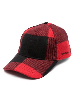 Woolrich Buffalo Check-pattern baseball cap - Red