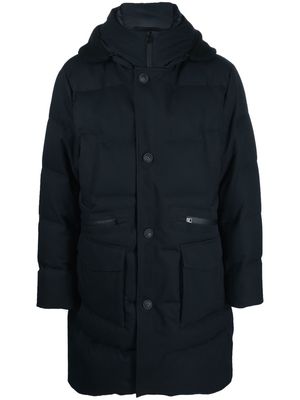 Woolrich button-fastening padded jacket - Blue