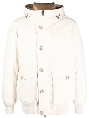 Woolrich buttoned-up padded jacket - White