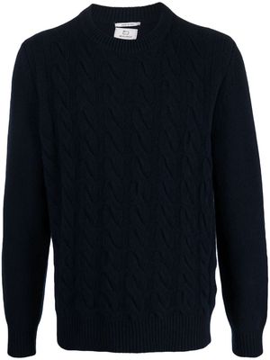 Woolrich cable-knit virgin wool jumper - Blue