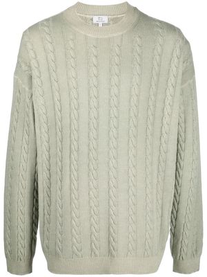 Woolrich cable-knit virgin-wool jumper - Green