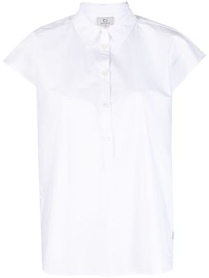 Woolrich cap-sleeves cotton shirt - White