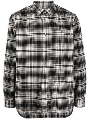 Woolrich check-pattern flannel shirt - Black