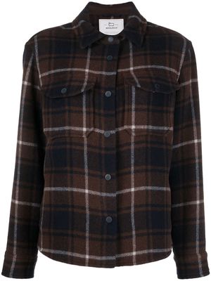 Woolrich check-pattern long-sleeve shirt - Brown