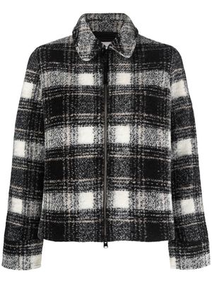 Woolrich check-pattern shirt jacket - Black