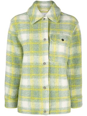 Woolrich check-pattern shirt jacket - Green
