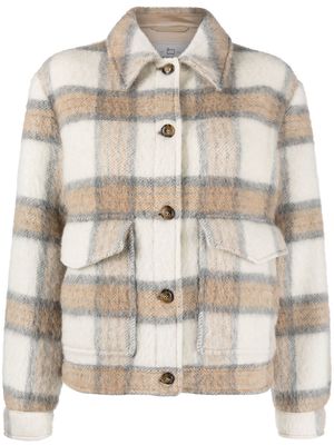 Woolrich check-pattern shirt jacket - Neutrals