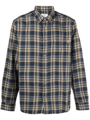 Woolrich check-print flannel shirt - Blue