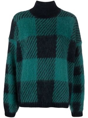 Woolrich check-print knitted jumper - Blue