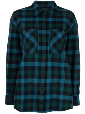 Woolrich checked cotton flannel shirt - Blue