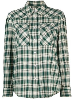 Woolrich checked cotton flannel shirt - Green