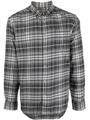 Woolrich checked flannel shirt - Black