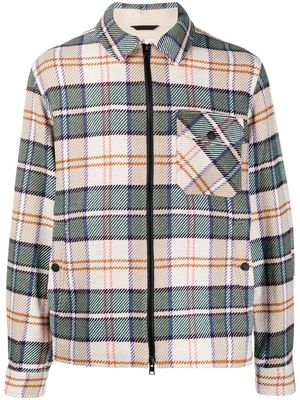 Woolrich checked flannel shirt jacket - Neutrals