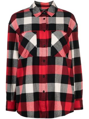 Woolrich checked long-sleeve flannel shirt - Red