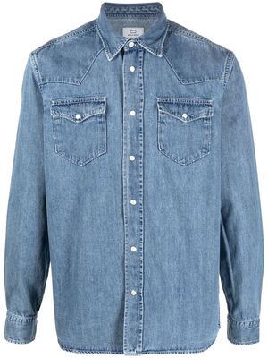 Woolrich chest-pockets denim shirt - Blue