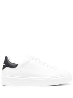 Woolrich contrast-heel counter leather sneakers - White