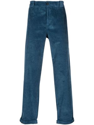 Woolrich corduroy straight-leg trousers - Blue