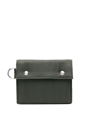 Woolrich debossed-logo wallet - Green