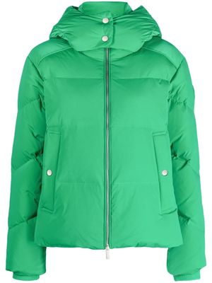 Woolrich detachable-hood padded jacket - Green